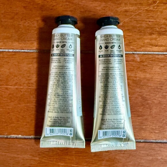 NEW 2-Pc VANILLA ROMANCE Hand Cream 1oz Bath & Body Works - Picture 2 of 3